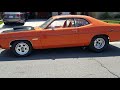 73 duster 440 warmed up