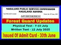 Collection of Admit for Forest Guard from 30th June 2025 (14/05/2025)