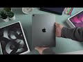iPad Air 5 Unboxing (Space Grey) + Accessories | ✨[aesthetic, chill ]