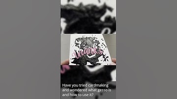 Gesso 101: What is it and how to use it in cardmaking