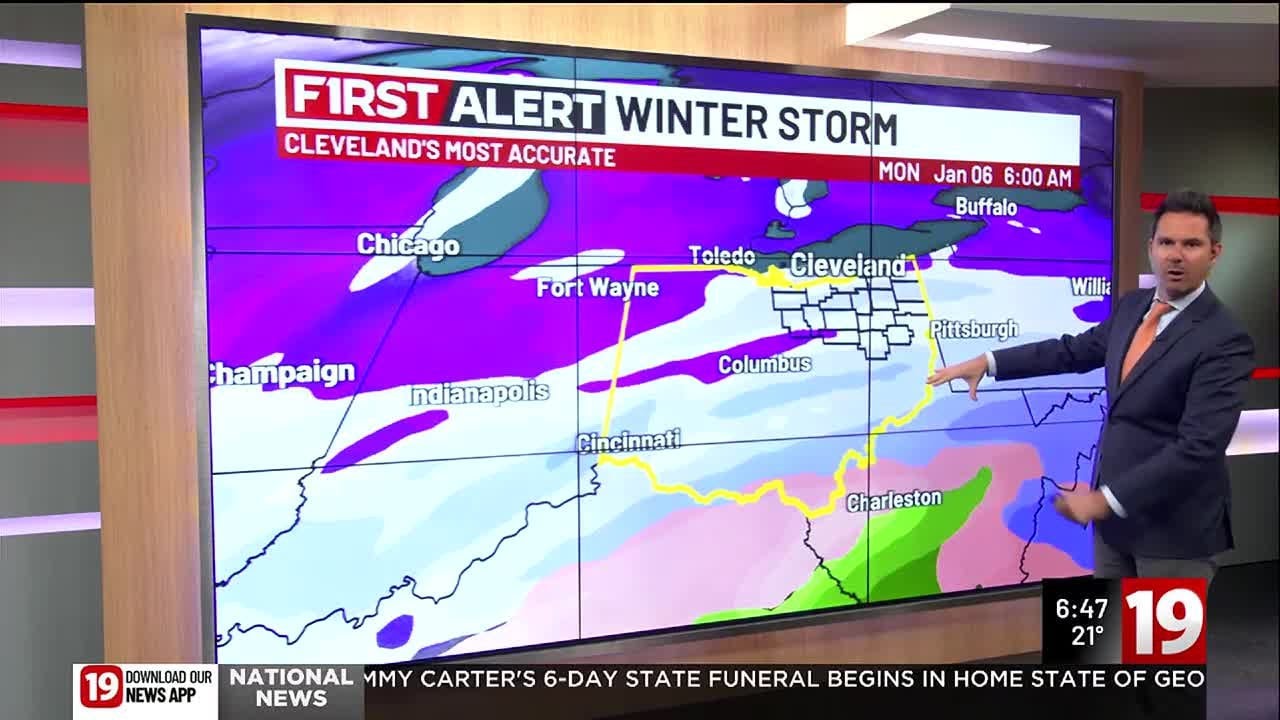 19 First Alert Weather Day tonight, Monday: Lake-effect snow followed ...