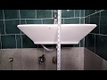 wash basin installation with details