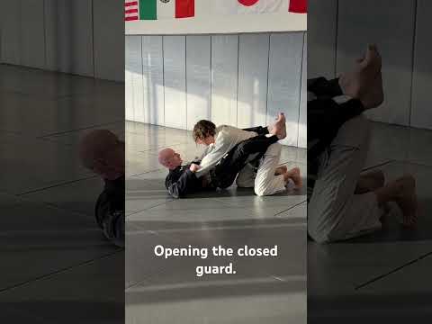 Opening closed guard.  Standing can opener.