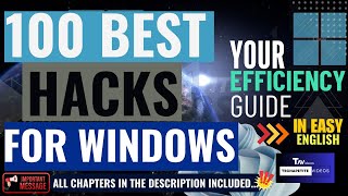 Mastering Windows: 100 Expert Tips for Power⚡ Users! 🔥All Chapters Included In Description 🎯🔥