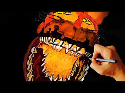 ♥ How To Draw Jack O Bonnie Jumpscare From FNaF 4 Halloween Edition