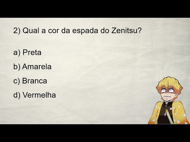 QUIZ DE DEMON SLAYER #1 (KIMETSU NO YAIBA) - 10 PERGUNTAS SOBRE O