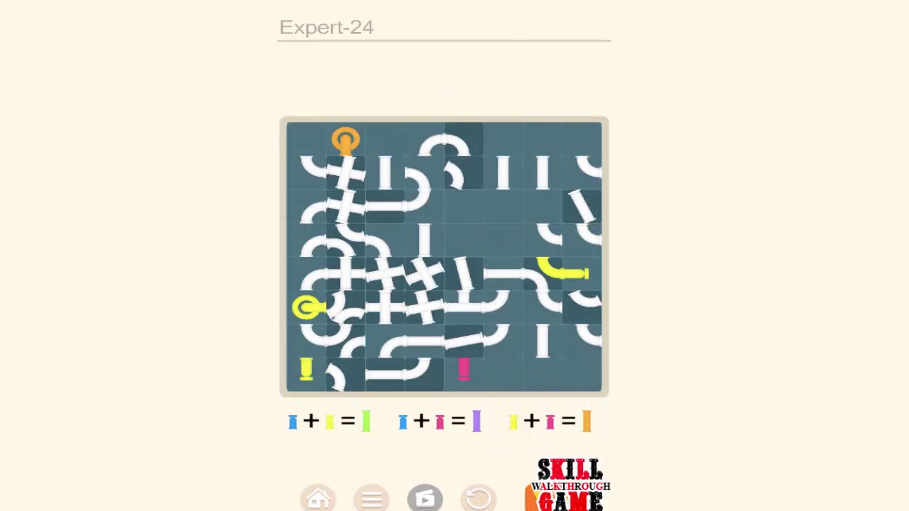 Puzzledom - Plumber - Expert Level 1 - 50 - Walkthrough