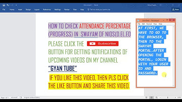 HOW TO SEE ATTENDANCE % OR PROGRESS ON SWAYAM PORTAL OF NIOS D.EL.ED TRAINING