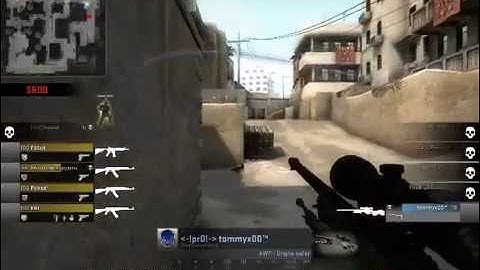 1 vs 5 cs:go ACE !!! with AWP