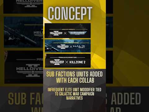 Helldivers 2 Subfaction Units Concept