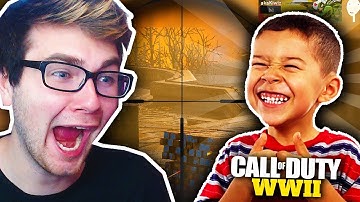 FAN JOINS RED IF HE CAN BEAT ME... (COD WW2 1v1)