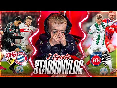 ICH BIN GEBROCHEN😢 STADION WOCHENENDE: VfB Stuttgart vs Bayern München⚪️🔴 & Heidenheim - GLADBACH