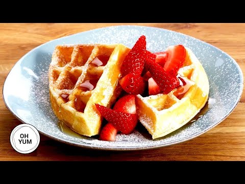 Belgian waffles recipe | Easy homemade Belgian waffles recipe | Eggless Belgian waffles How to make . 