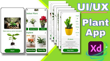Plant App | UI/UX design | Adobe XD 🔥
