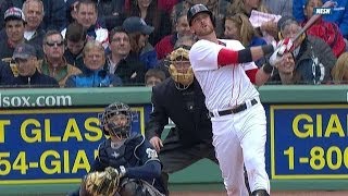 MIL@BOS: Middlebrooks ties the game with a solo shot