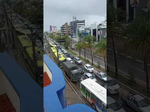 PROTESTO CONTRA O VALOR DA GASOLINA DEIXA TRÂNSITO LENTO NO SÃO FRANCISCO