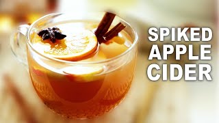 Spiked Apple Cider 🍎 EASY, QUICK-FIX Holiday Cocktail