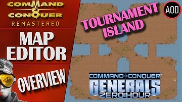 Command and Conquer Remastered: Map Editor - Tournament Island - C&C Generals Map - Overview
