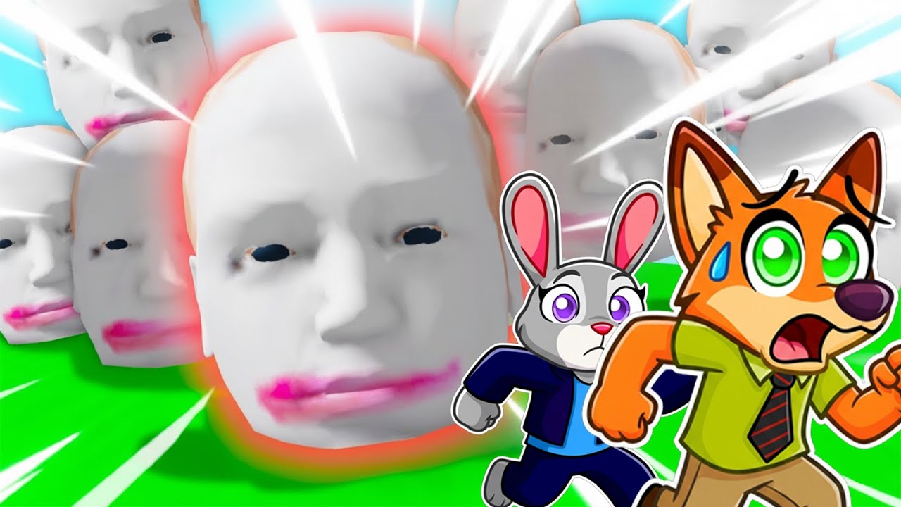 NICK & JUDY TRY TO ESCAPE FROM RUNNING HEAD in ROBLOX! (ZOOTOPIA 2)