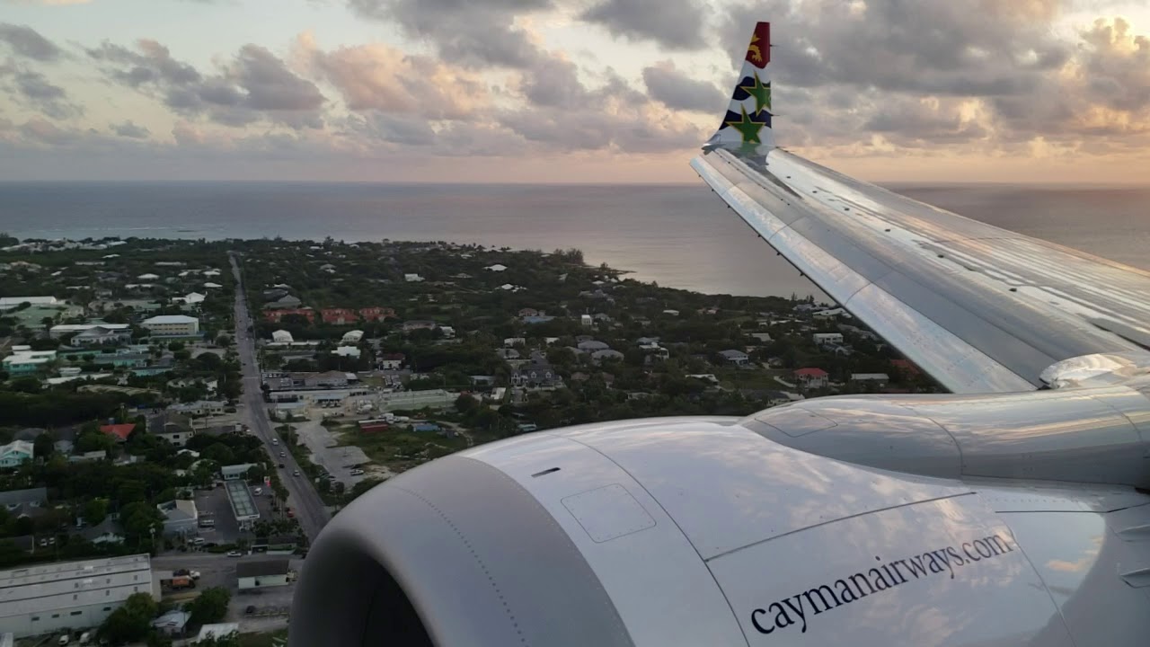 Landing in grand cayman cayman islands cayman airways737 max 8 YouTube