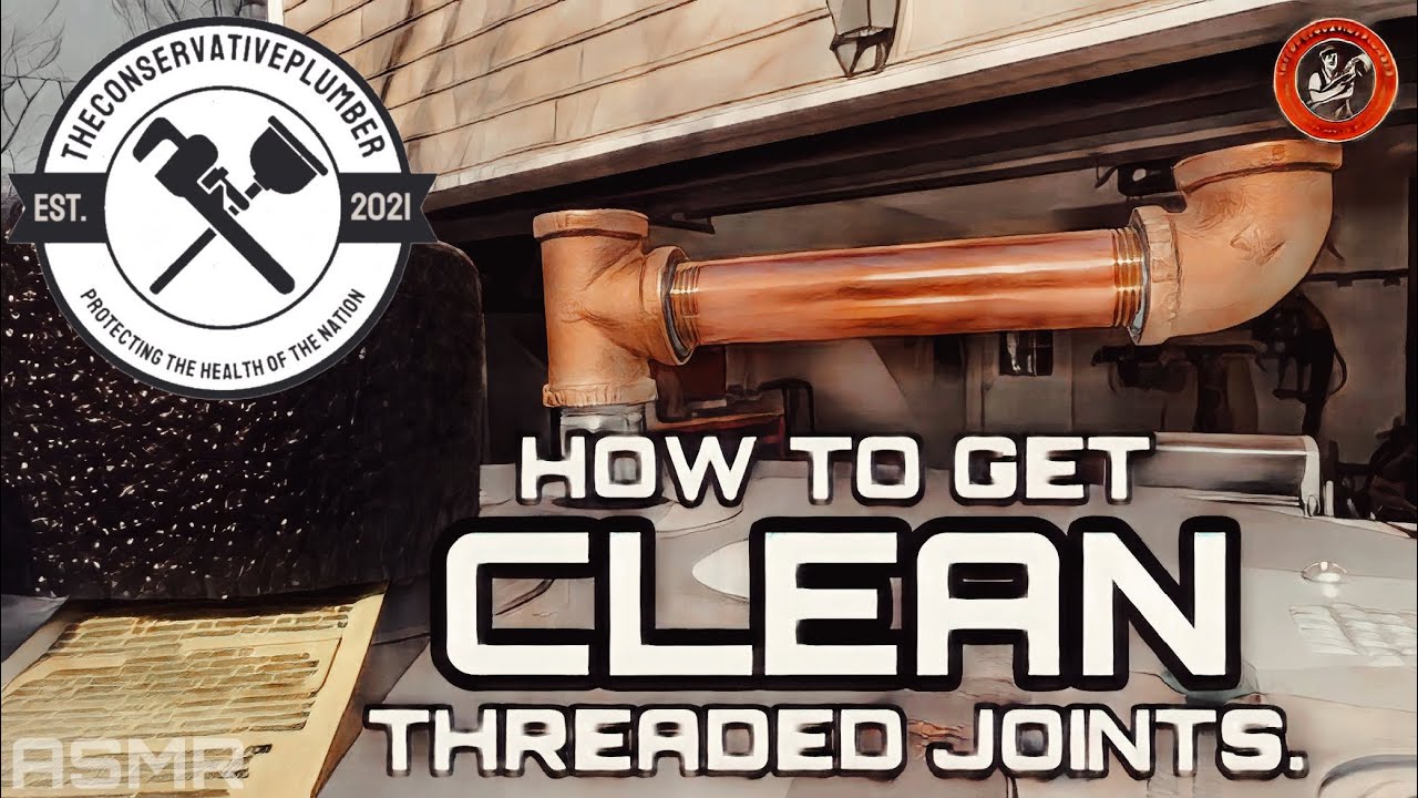 HOW TO get Clean THREADED JOINTS using PFTE Tape & Sealant plumber 