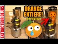 Extracteur de jus AMZCHEF ORANGE ENTIÈRE! (sans la peau, car avec la peau c'est BEURK!!)