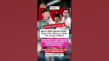 Ruslan Buton Izin Menjadi Algojo Koruptor #jokowi #viral #prabowo
