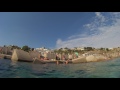 Un bagno nel molo di Castro Marina