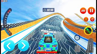 Police Ramp Car Stunts GT Racing Car Stunts Game - Impossible Tracks Drive - Android GamePlay #2 screenshot 2