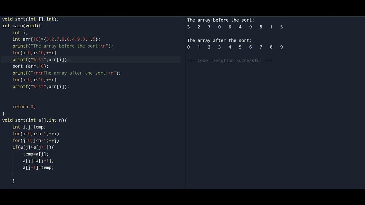 How to implement the bubble sort algorithm - YouTube