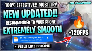 new! config ml anti lag 120fps smooth extremely   ping speed patch lxia - mobile legends