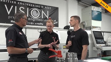 Machining Mike from XYZ visits Vision Precision Engineering to discuss "The Beast" AKA XYZ 320 LTY.