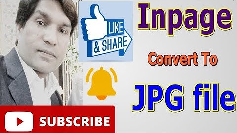 How to covert inpage to JPG file 2024 | simple & easy