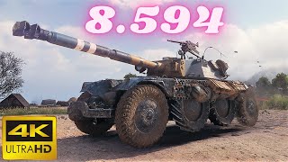 Panhard EBR 105 - 8.594  Damage  World of Tanks Replays ,WOT tank games