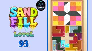 Sand fill: block puzzle Level 93 walkthrough solution 