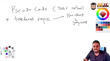 Pseudo Code  Introduction explained in Sinhala OL / AL ICT