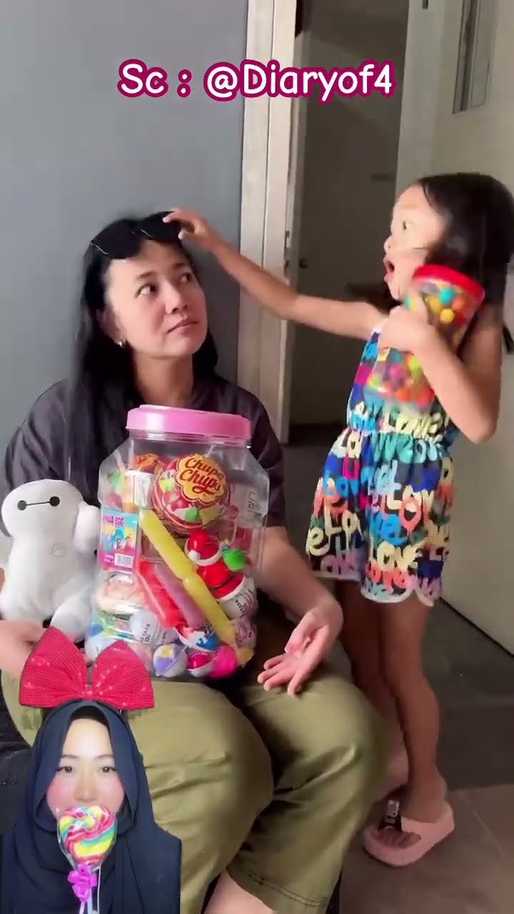 ADIK AMBIL PERMEN MAMA WAKTU TIDUR ⁉️ tapi ternyata ? @Diaryof4