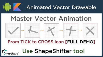 Animated Vector Drawable animation using ShapeShifter tool in Android
