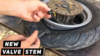 Wheel Tire Valve Stem: How to remove and install it | Mitch's Scooter Stuff