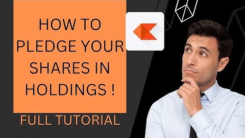 HOW TO PLEDGE YOUR SHARES|KITE BY ZERODHA|MARGIN BY PLEDGE|STOCK MARKET
