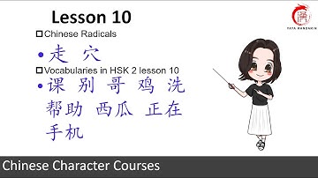 Chinese Character Courses | Lesson 25 | Single-component characters & Radicals