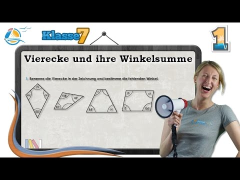 Video: Wie heißt die Gruppe der Vierecke, bei der alle vier Winkel 90 sind?