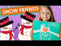 Kids Standing Snowman Craft by We Craft Box