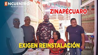 Trabajadores exigen reinstalación en Ayuntamiento de Zinapécuaro