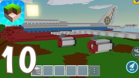MiniCraft: Blocky Craft 2022 - Gameplay Walkthrough Part 10 - Airplane (iOS, Android)