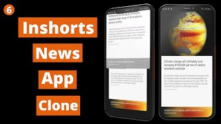 Inshorts News App Clone | Swipe Left Gesture | Read Full News Article