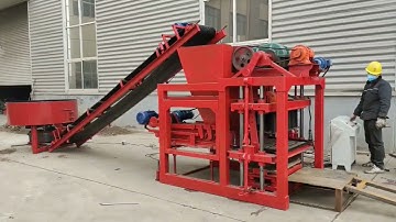 automatic brick making machine concrete brick block machinery qt4-28