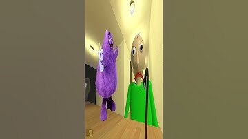 Grimace🟣Shake🫐🥤 and Baldi escape imposible¡¡¡¡  Nextbot (gmod)
