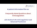 Frequently asked questions about anticoagulation