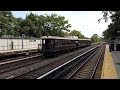 Brooklyn new york  vintage subway trains pass by neck road station 2019